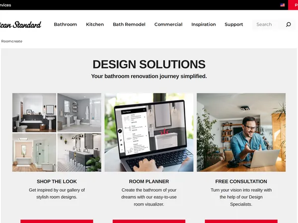 American Standard Room Planner screenshot