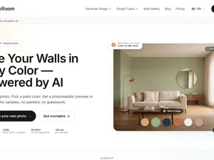GenRoom AI Paint Visualizer screenshot