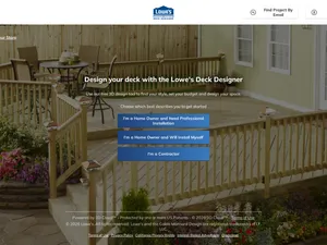 Lowe's Deck Designer screenshot
