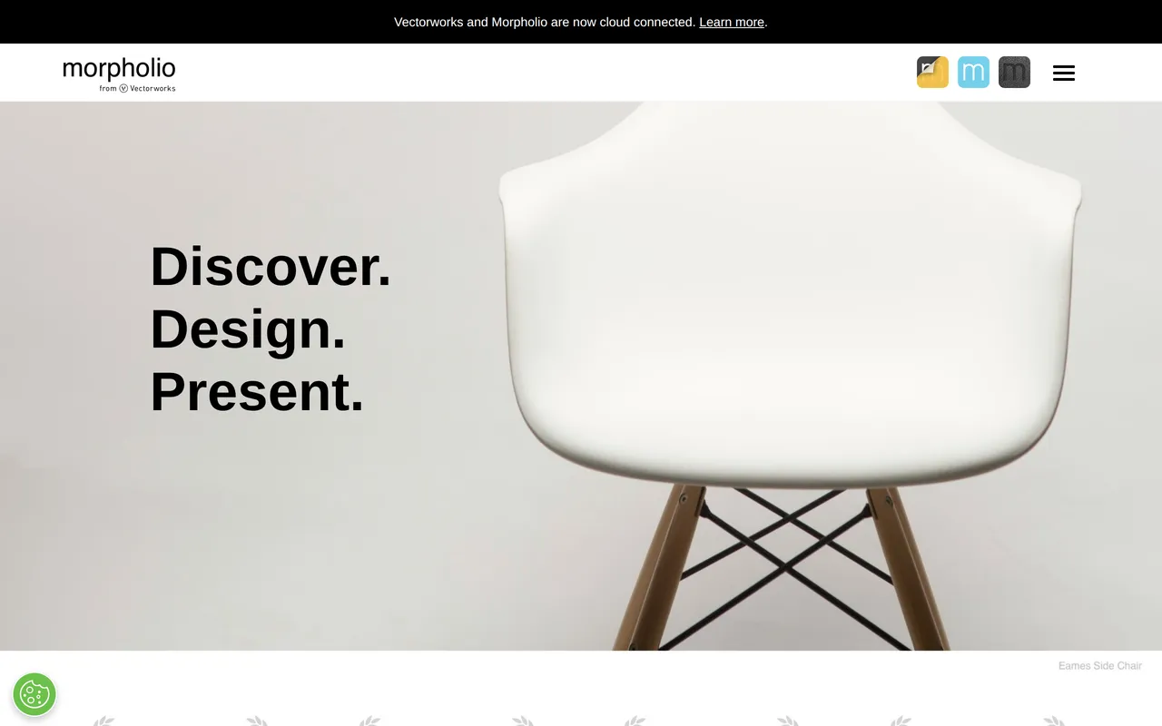 Morpholio Board home page screenshot