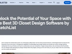 SketchList 3D Closet screenshot