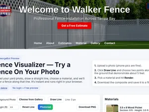 Walker Fence Visualizer screenshot